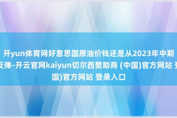 开yun体育网好意思国原油价钱还是从2023年中期的低点反弹-开云官网kaiyun切尔西赞助商 (中国)官方网站 登录入口